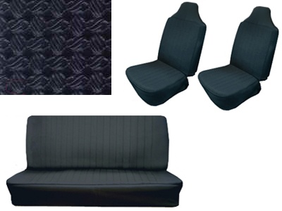 Seat upholstery black set .70-.72
